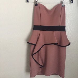 Pink Prom/Event Strapless Dress
