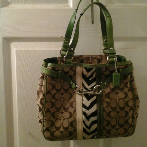 Green Coach Handbag