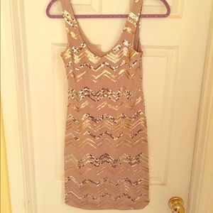 Sparkly Nude Dress
