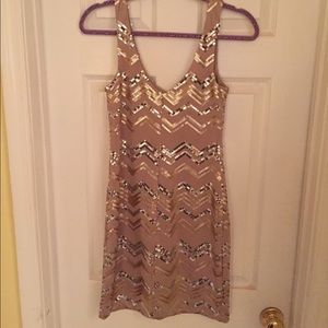 Dresses | Sparkly Nude Dress | Poshmark