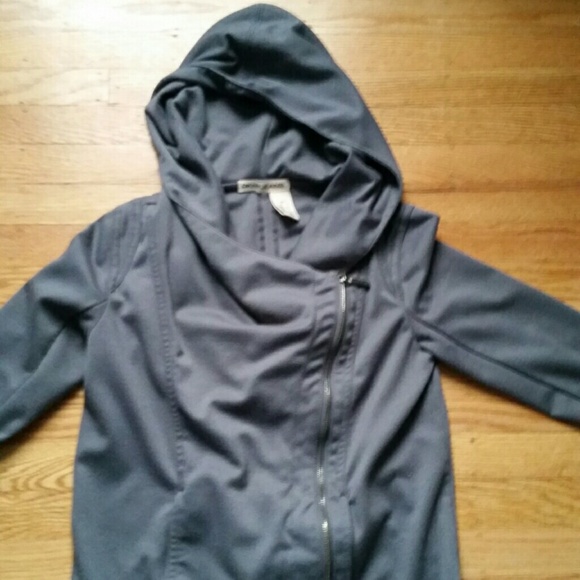 DKNY asymmetrical hoodie.