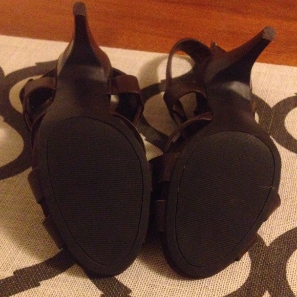 Brown High Heel Sandals - Picture 3 of 4
