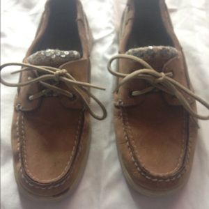 Sperry Leopard Print Boat Shoes