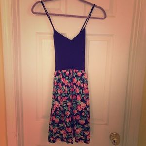 VS PINK Black Floral Dress