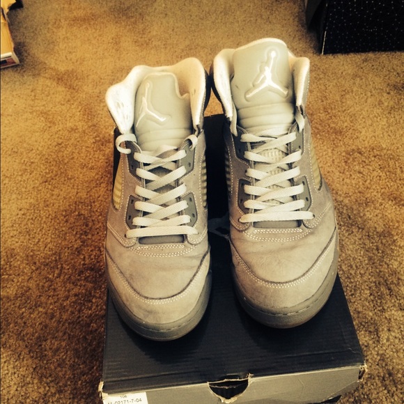 Wolf Grey Jordan 5's - Picture 1 of 1