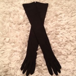 ❤ Vintage Black Opera Gloves