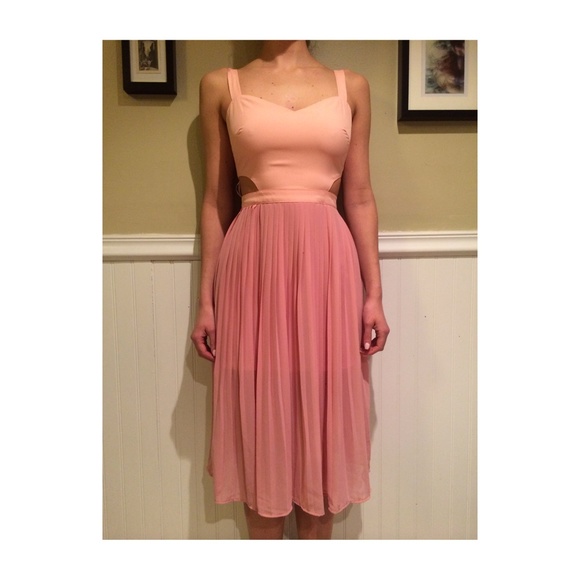 Pink Cut Out Dress