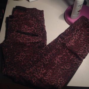 Cheetah skinny jeans! (Open to offers)