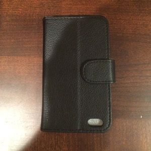 Faux leather iPhone 5s wallet with billfold