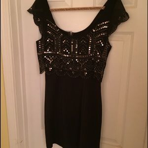 American Eagle Grey Dress with Sequins Details