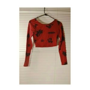 ***SOLD*** Firey Zodiac Crop Top