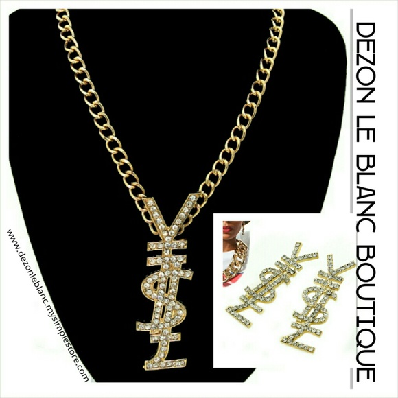 Currency Necklace & Earring Set