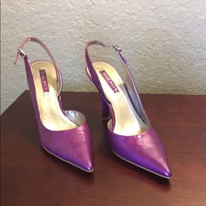 Sale 🌺New Purple Patent Slingback Heels