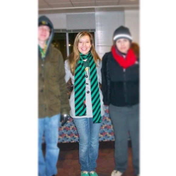 ⚫️💚 Black & green scarf