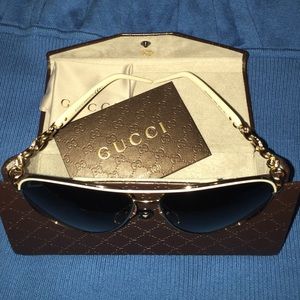 Gucci aviator in white.to small for me