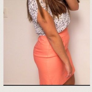 J.Crew pencil skirt peach color size 8