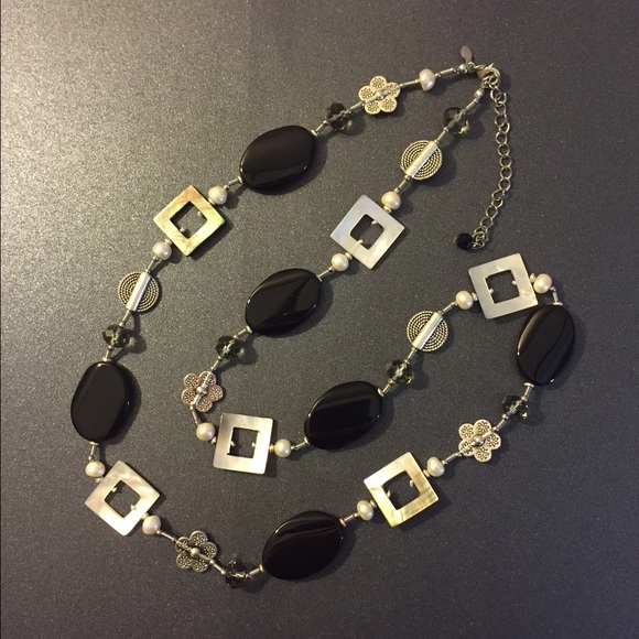 Black and Silver Necklace