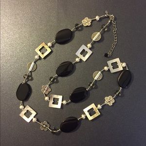 Black and Silver Necklace