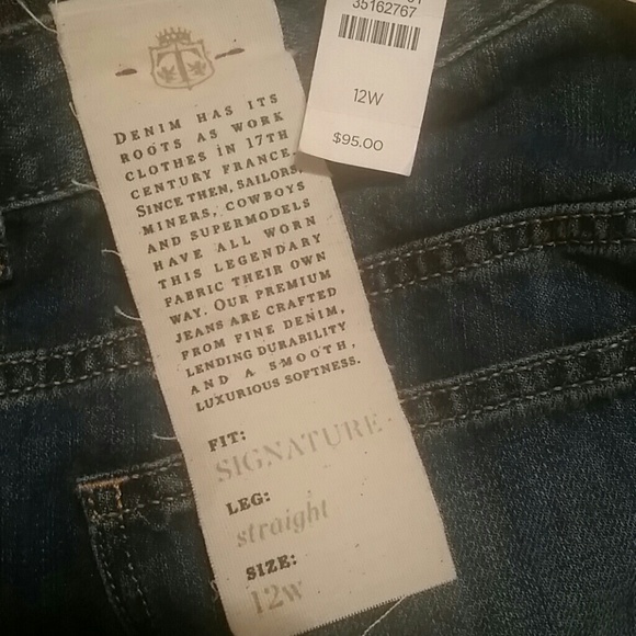 Talbots Signature Straight Jean size 12W