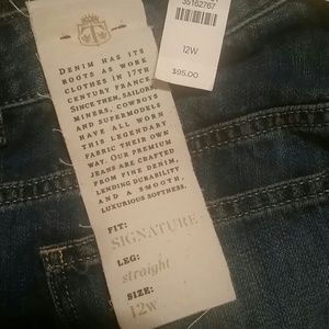 Talbots Signature Straight Jean size 12W
