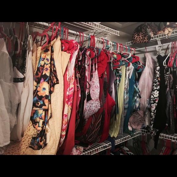 My closet after a huge clear up