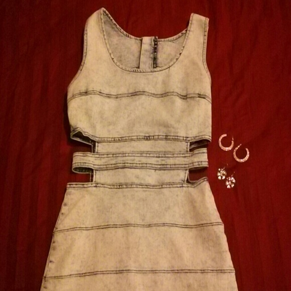 Sexy Denim Dance Dress - Picture 2 of 2