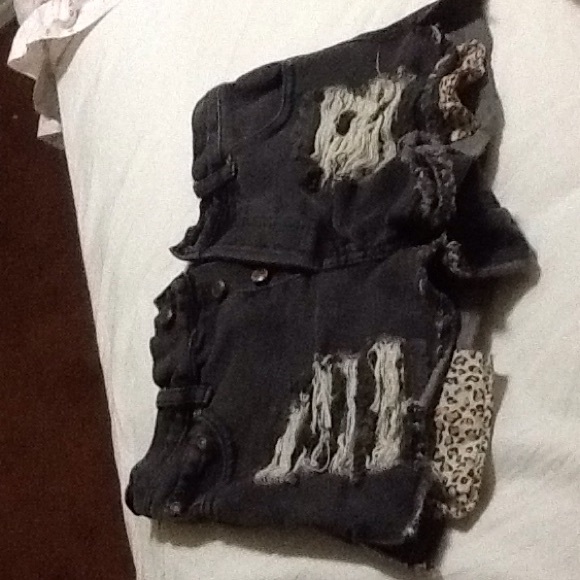 High Waist Jean shorts