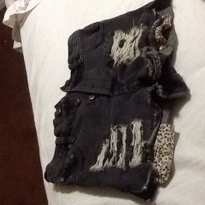 High Waist Jean shorts