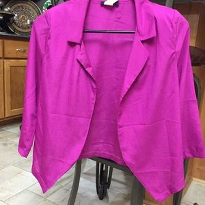 Chiffon Purple/Pink and Black Blazers