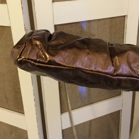 Aldo Metallic Bronze Clutch with Chain - Picture 3 of 3