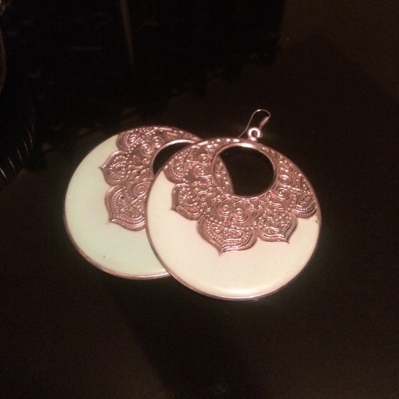 Baby blue earrings
