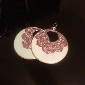 Baby blue earrings