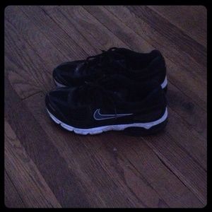 Black and white Nikes