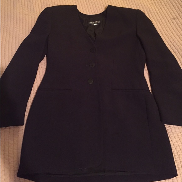 Classic ARMANI black blazer size 38 EUC
