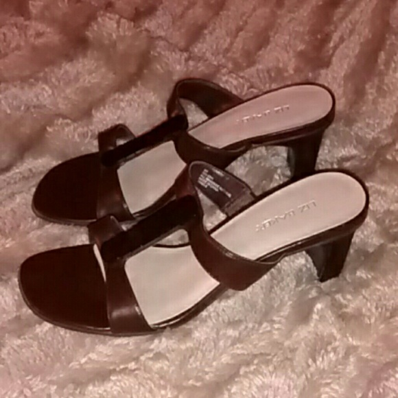 π3 For $15ππSALEπ Mocha 2 1/2" Heel Sandals - Picture 1 of 4