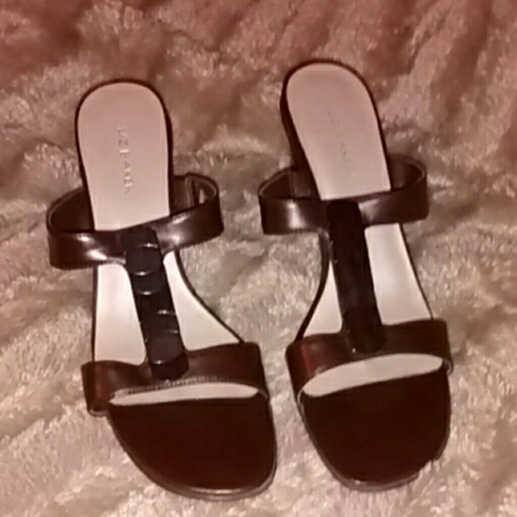 π3 For $15ππSALEπ Mocha 2 1/2" Heel Sandals - Picture 2 of 4