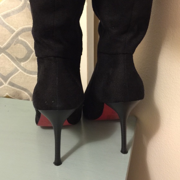Boutique Knee High Suede Boots - Picture 3 of 4