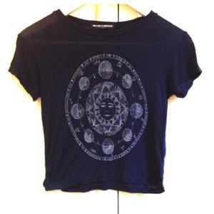 Brandy Melville Sadie horoscope crop top