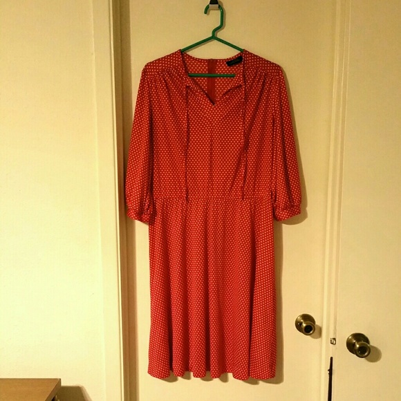 Vintage Red and white polka dot dress