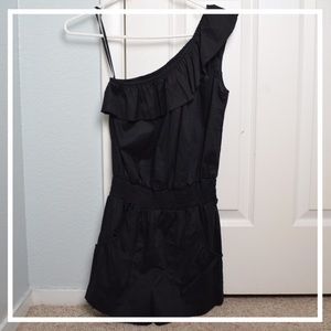 Black One Shoulder Romper ♠️
