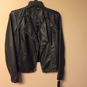 Quilted Pleather Jacket