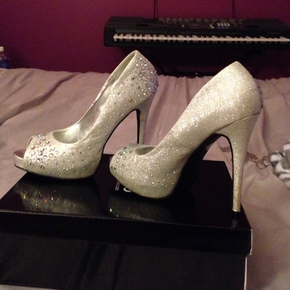 Sparkly high heels