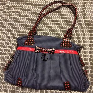Iron First striped nautical shoulder bag