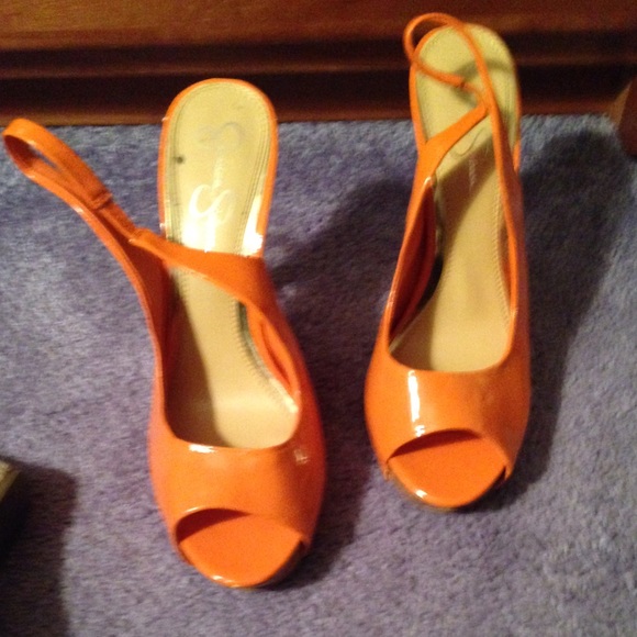 Jessica Simpson Shoes - Orange Heels
