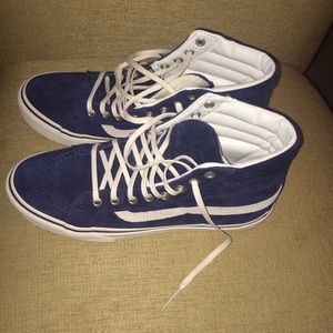 Vans Blue Suede hi top sneakers