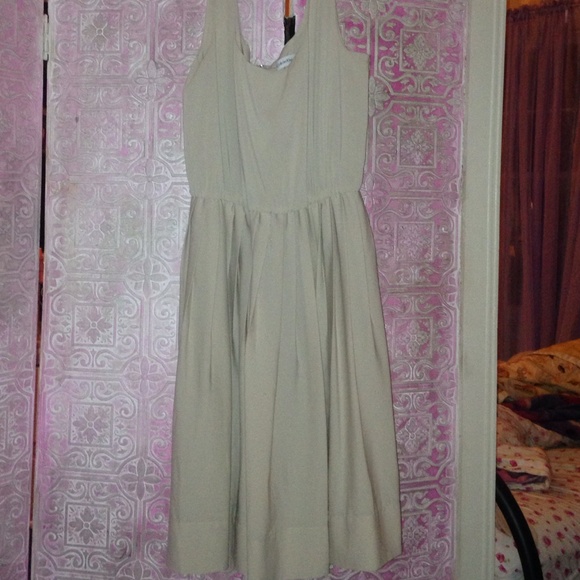Beige/tan Calvin Klein dress