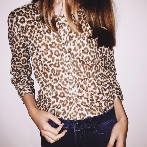 J. Crew Tops - J-Crew Cheetah Print Tunic