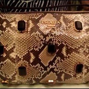 Rare Python Gem Clutch from PRADA
