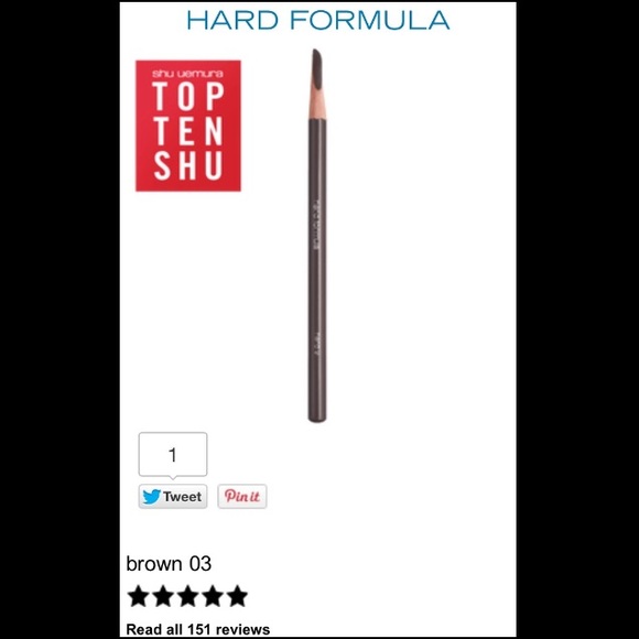 SOLD Shu Uemura hard formula eyebrow pencil - Picture 1 of 4