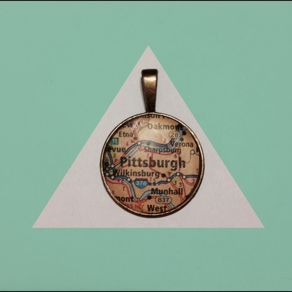 Pittsburgh Map Pendant